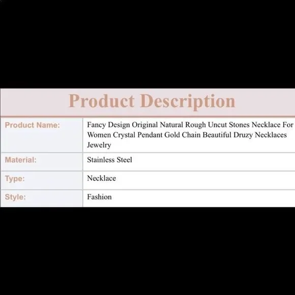 Crystal Pendant Necklace💜   - Picture 4 of 4